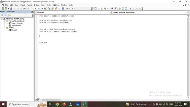 Outlook Automation - Link Outlook with Excel using vba - Part 1 смотреть онлайн