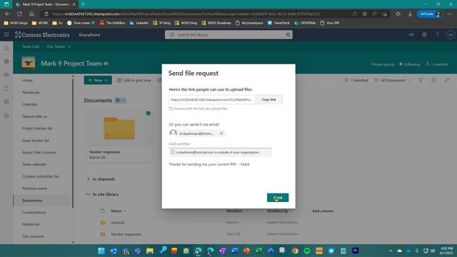 External file requests for SharePoint document libraries смотреть онлайн