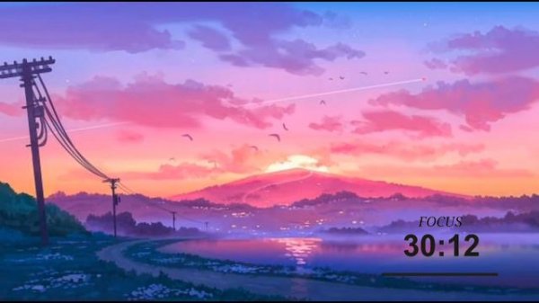 Pomodoro timer 40/10 x 2 Lofi Focus music