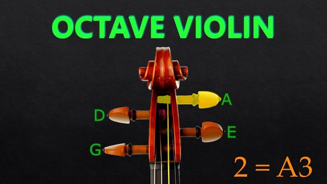 Octave Violin Tuning - Chin Cello Tuner (4 strings) (Bowed) (A=440) смотреть онлайн