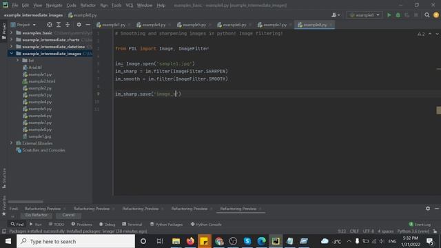 Smoothing | Sharpening images using python? image filtering ! - example 98 смотреть онлайн