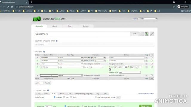 How to generate data for testing purpose | generatedata.com | Data Generator | Web tools #data смотреть онлайн