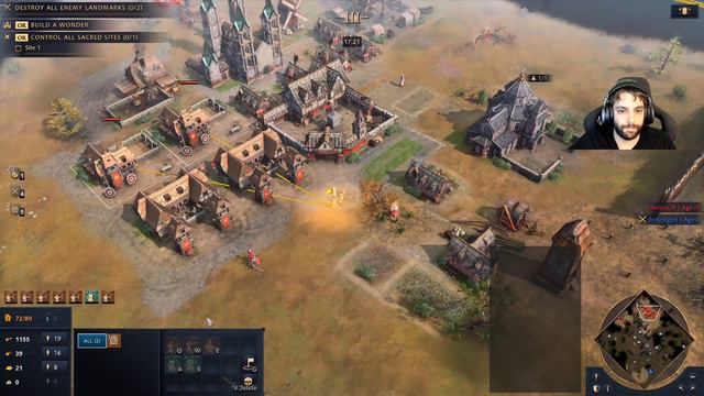 King of the hill vs the Mongols. Age of Empires 4 (Re-upload) смотреть онлайн