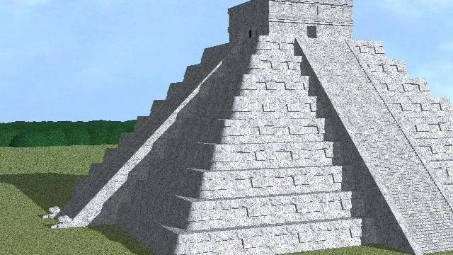 3D Simulation of Equinox Snake Shadow on Kukulcan Pyramid смотреть онлайн