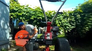 10 сентября 2023 г. Первый запуск и тест оснастки(измельчитель) мотоблока с ВОМ Shtenli 1900b 3+1.