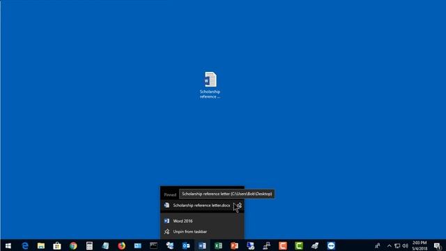 How to pin a document to a taskbar app in Windows 10 смотреть онлайн