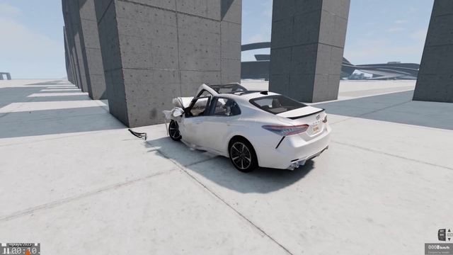 TOYOTA CAMRY vs Wall 200 KM/H - BeamNG Drive смотреть онлайн