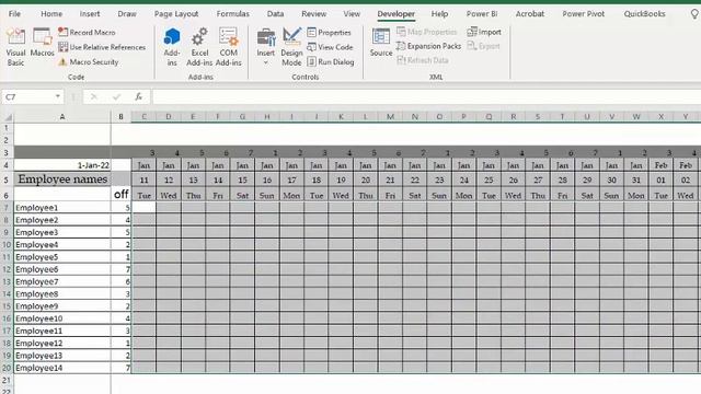 Change off days easily in schedule in Excel смотреть онлайн