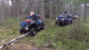 Квадро закрытие сезона Cforce 500 600 и 1000 на бездорожье CF MOTO Питер Ленобласть прохват 4K