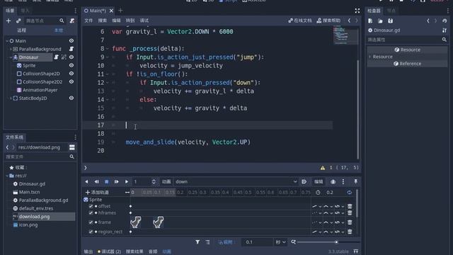 Godot Making Simple Chrome Dinosaur Game. смотреть онлайн