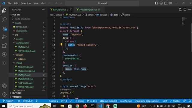 Learn Vuejs In Arabic 2023 - 56- Vue-Cli (Provide & Inject) смотреть онлайн