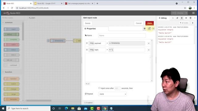 Node-RED100本ノック(2/100) 固定値をmessageプロパティにセット смотреть онлайн