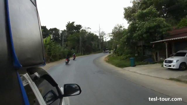 На такси-грузовичке по острову Ко Чанг Koh Chang taxi