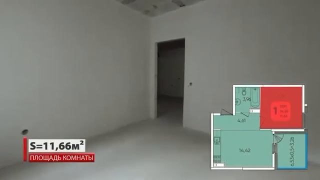 1-комнатная квартира 38 квадратов в ЖК " Любимово" смотреть онлайн