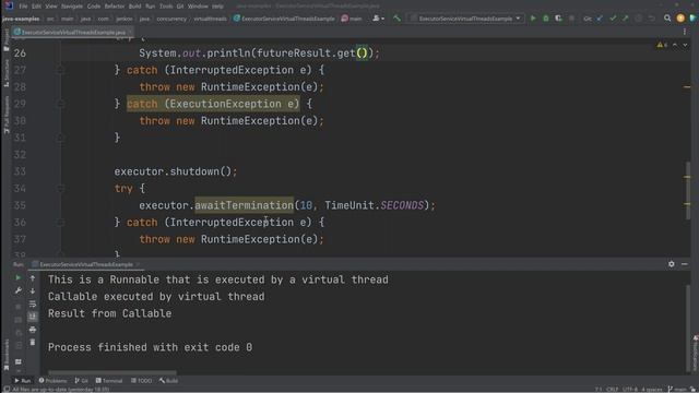 Java ExecutorService Using Virtual Threads смотреть онлайн