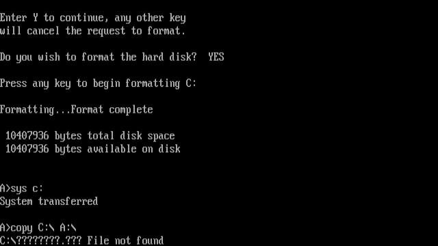 Installing MS-DOS 2.11 смотреть онлайн