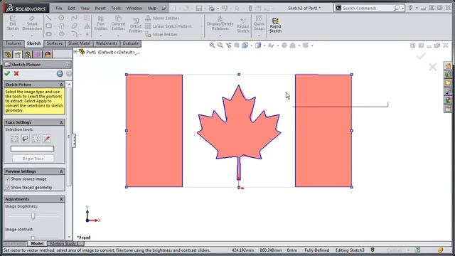 SOLIDWORKS Tutorial: Autotrace a Sketch Picture смотреть онлайн
