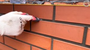 Фасадная расшивка кирпичной кладки.Мастер класс от Юсупш