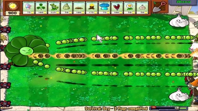 Plants vs Zombies Hack - 1 Threepeater vs Gargantuar vs Dr. Zomboss смотреть онлайн