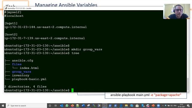 Ansible Variables, AWS Ansible Setup (RedHat Ansible Tutorial - part 4) RedHat Ex447 смотреть онлайн