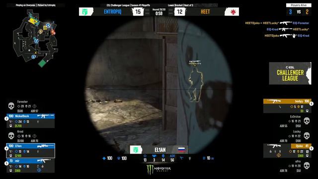 HEET vs Entropiq - HIGHLIGHTS | ESL Challenger League Season 41 Europe | CSGO смотреть онлайн