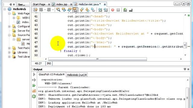 Simple Web App using NetBeans and GlassFish v3 смотреть онлайн