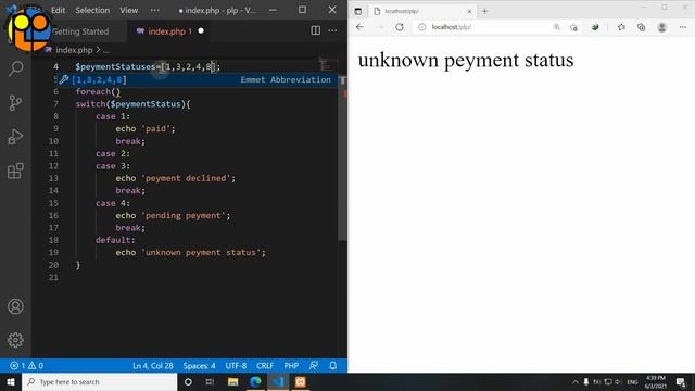 آموزش مقدماتی PHP ورژن 8 _ switch چیست و چه کارایی دارد смотреть онлайн