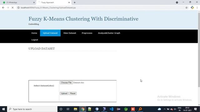 Fuzzy K Means Clustering With Discriminative Embedding || JAVA || IEEE || 2020 смотреть онлайн