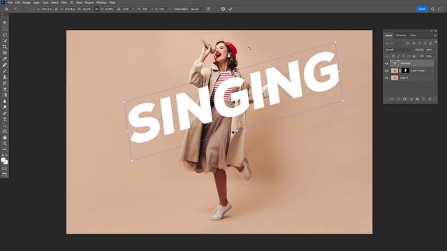 Transparent Text Effect in Photoshop || Photoshop Tutorial смотреть онлайн