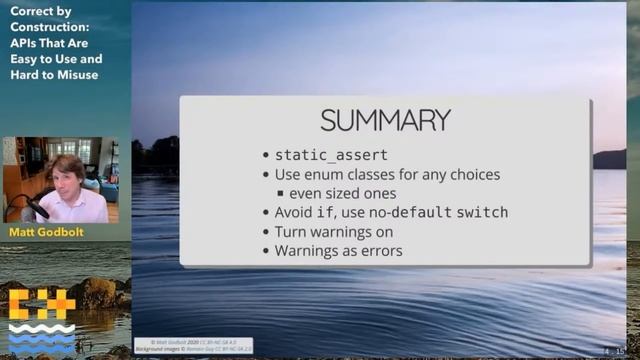 Correct by Construction: APIs That Are Easy to Use and Hard to Misuse - Matt Godbolt [ C++ on Sea ] смотреть онлайн