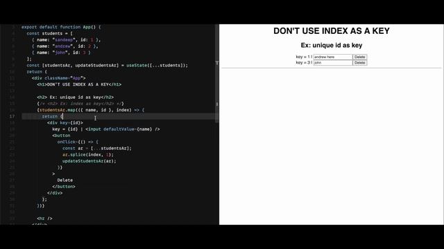 Optimizing React: Avoiding Pitfalls - Say No to Using Index as a Key! смотреть онлайн