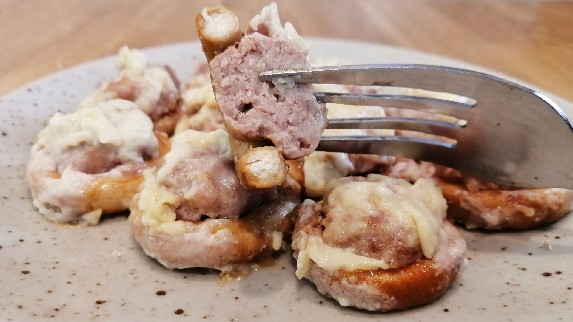 ФАРШИРОВАННЫЕ БАРАНКИ (СУШКИ) с молочным соусом (диетический БЕШАМЕЛЬ) смотреть онлайн