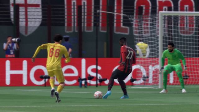 Beautiful Chip Goal Youssoufa Moukoko | Fifa 2023 | AC MILAN VS LIVERPOOL | UEFA CHAMPIONS LEAGUE смотреть онлайн