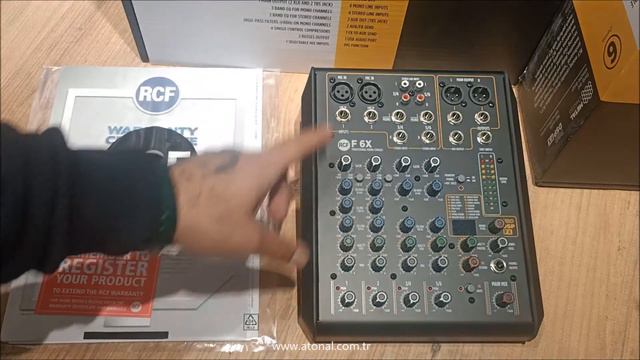 ATONAL / Olay Yeri İnceleme / RCF F 6X Deck Mikser