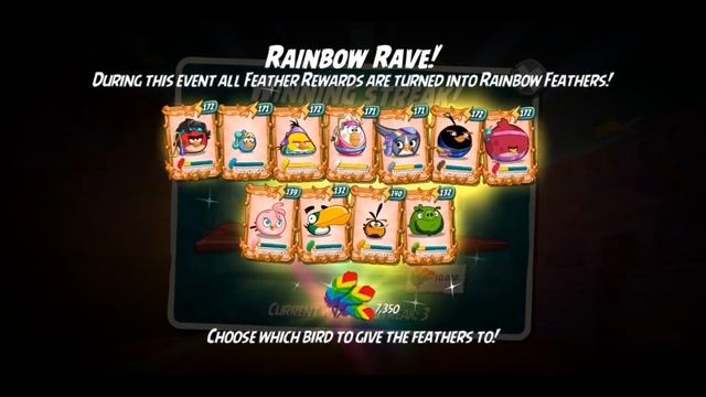 Angry Birds 2 Levelling Up Multiple Birds During a Rainbow Rave! смотреть онлайн