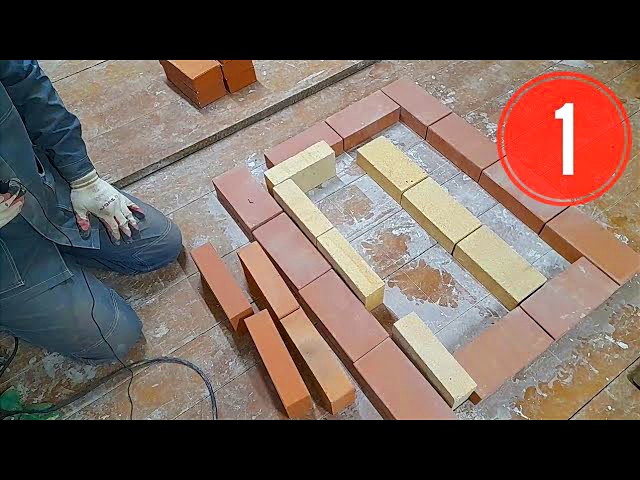 Печь для дачи (шведка) пошагово, как сложить печь для дачного домика, печь без порядовки часть 1/22 смотреть онлайн