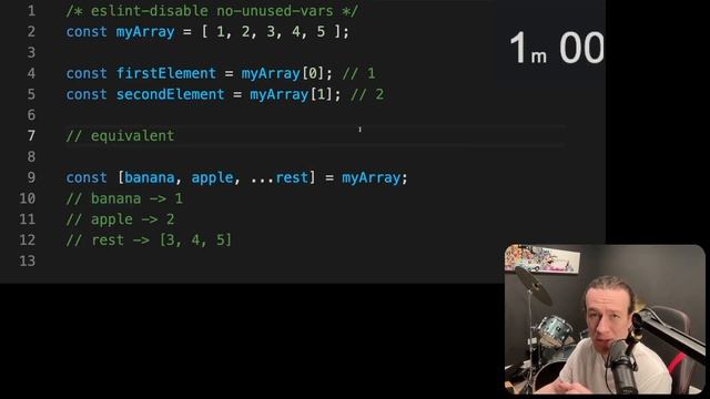 JavaScript Destructuring in 120 seconds смотреть онлайн