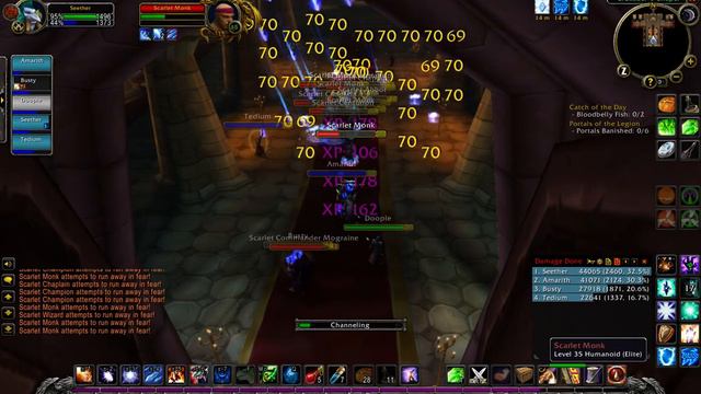 Scarlet Monastery Cathedral last room pull AoE Style - WoW Classic смотреть онлайн