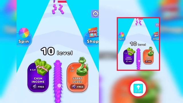 Pop tube run game colourful snake game (pop tube colourful snake) GameplayvideoTOP pop snake game смотреть онлайн