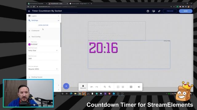 Updated Countdown Timer/Sub Train for Twitch and StreamElements - Control it with Chat смотреть онлайн