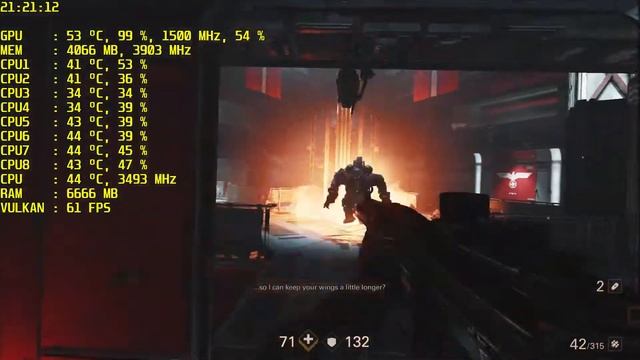 Wolfenstein II The New Colossus [ GTX 970 | I7 2600 | 16GB RAM ] FPS TEST смотреть онлайн