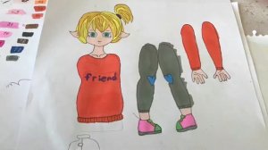 Kağıttan el yapımı kukla yapımı/Куклы из бумаги которые двигаются ноги руки