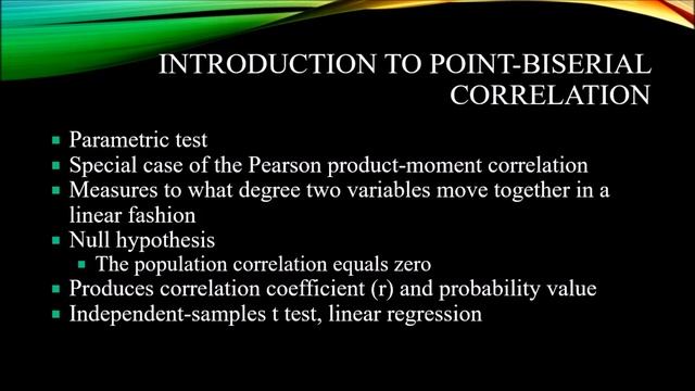 Introduction to Point-Biserial Correlation смотреть онлайн