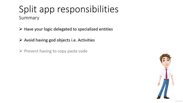 How to write clean Kotlin and Android code (22 Split application's responsibilities Summary) смотреть онлайн