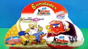 Раритетные Киндер Сюрпризы #3 2008 года СИМПСОНЫ в кино! The Simpsons TOYS Kinder Surprise unboxing