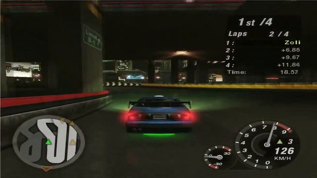 Need For Speed Underground 2: Walkthrough #51 - Parkade Track 4 [Hidden Street X] (Stage 3) смотреть онлайн