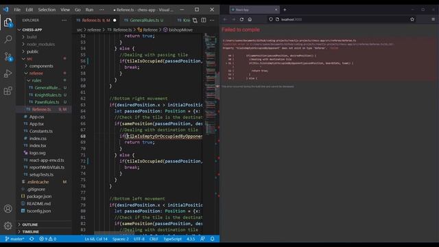 Create a Chess Game with ReactJS - Part 20: Refactoring referee смотреть онлайн