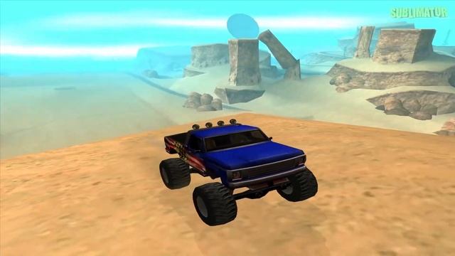 MINECRAFT MONSTER TRUCK VS GTA 5 MONSTER TRUCK VS GTA SAN ANDREAS MONSTER TRUCK : WHICH IS BEST?