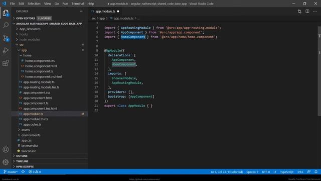 Curso de Angular + NativeScript - Aula 4: Configurando o Auto Import do VSCODE смотреть онлайн