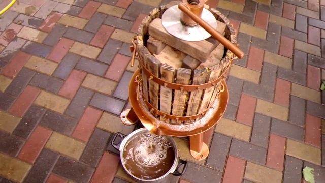 Прессование винограда Муската(Musсat Ottonel). Новый урожай 27.08. 2014 смотреть онлайн